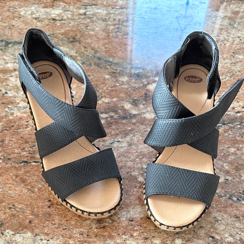 Dr. Scholl's Black Espadrille Sandals
